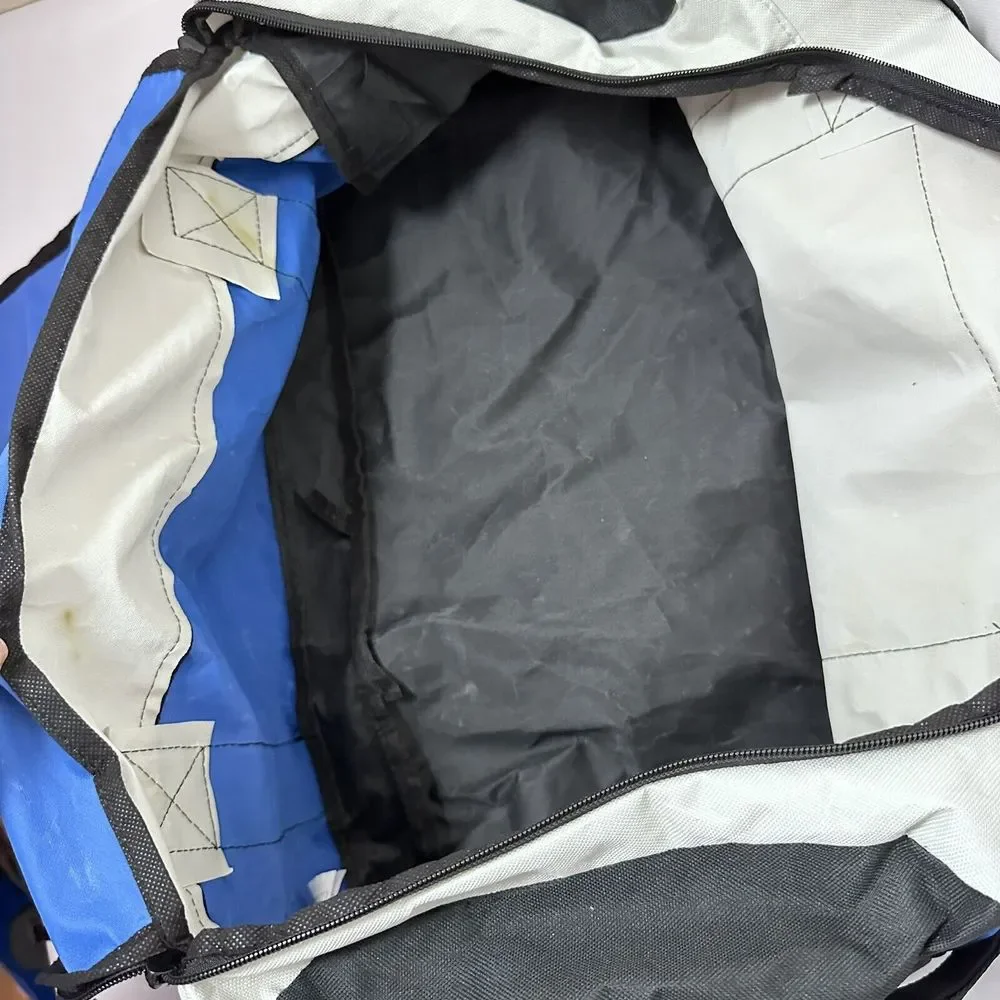 Walt Disney World Duffel Bag Large Blue White Black Souvenir Gym Travel Carry On